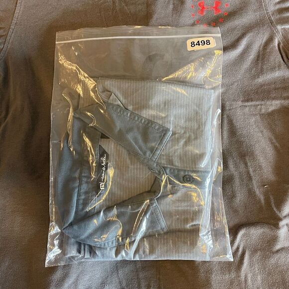 Travis Mathew Polo Shirt Mens Large Gray Golf Short Sleeve - Picture 13 of 13